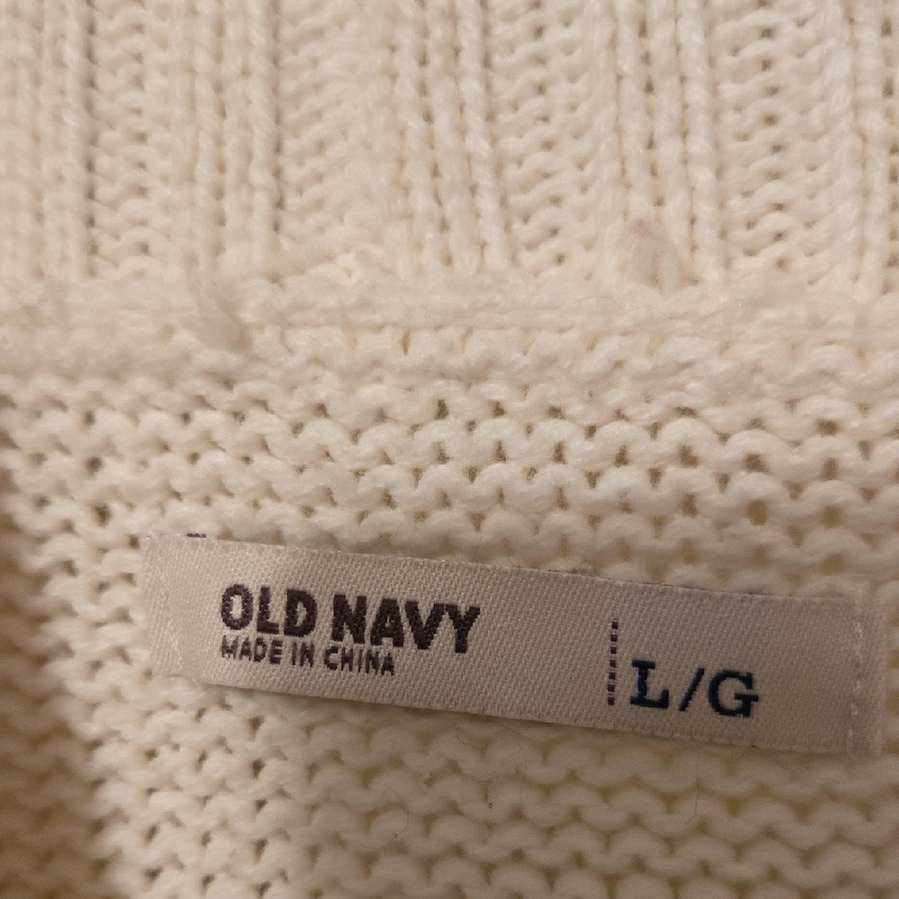 Old Navy Women's Cream Colored Cardigan - Picture 4 of 11